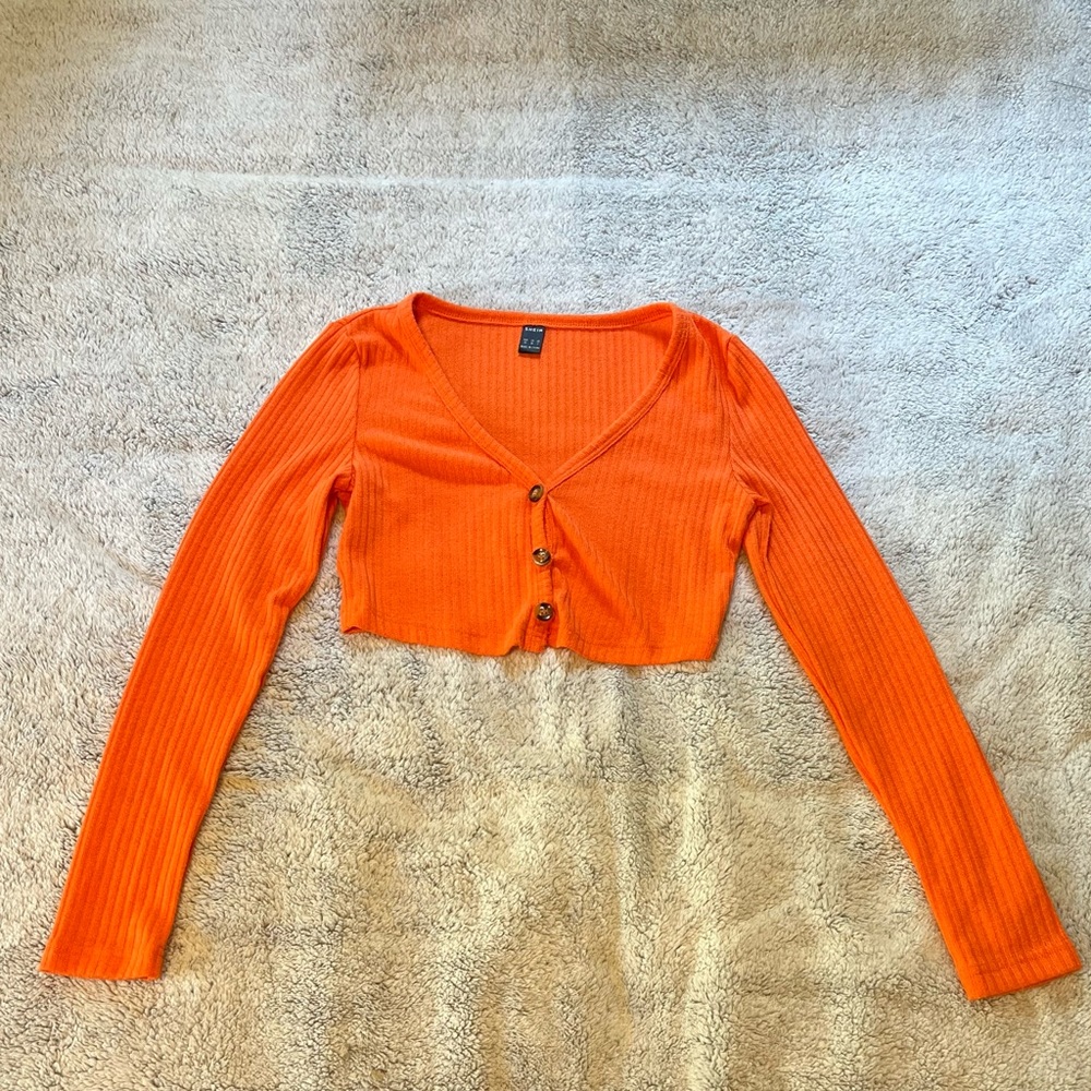 Cropped Cardigan Shirt